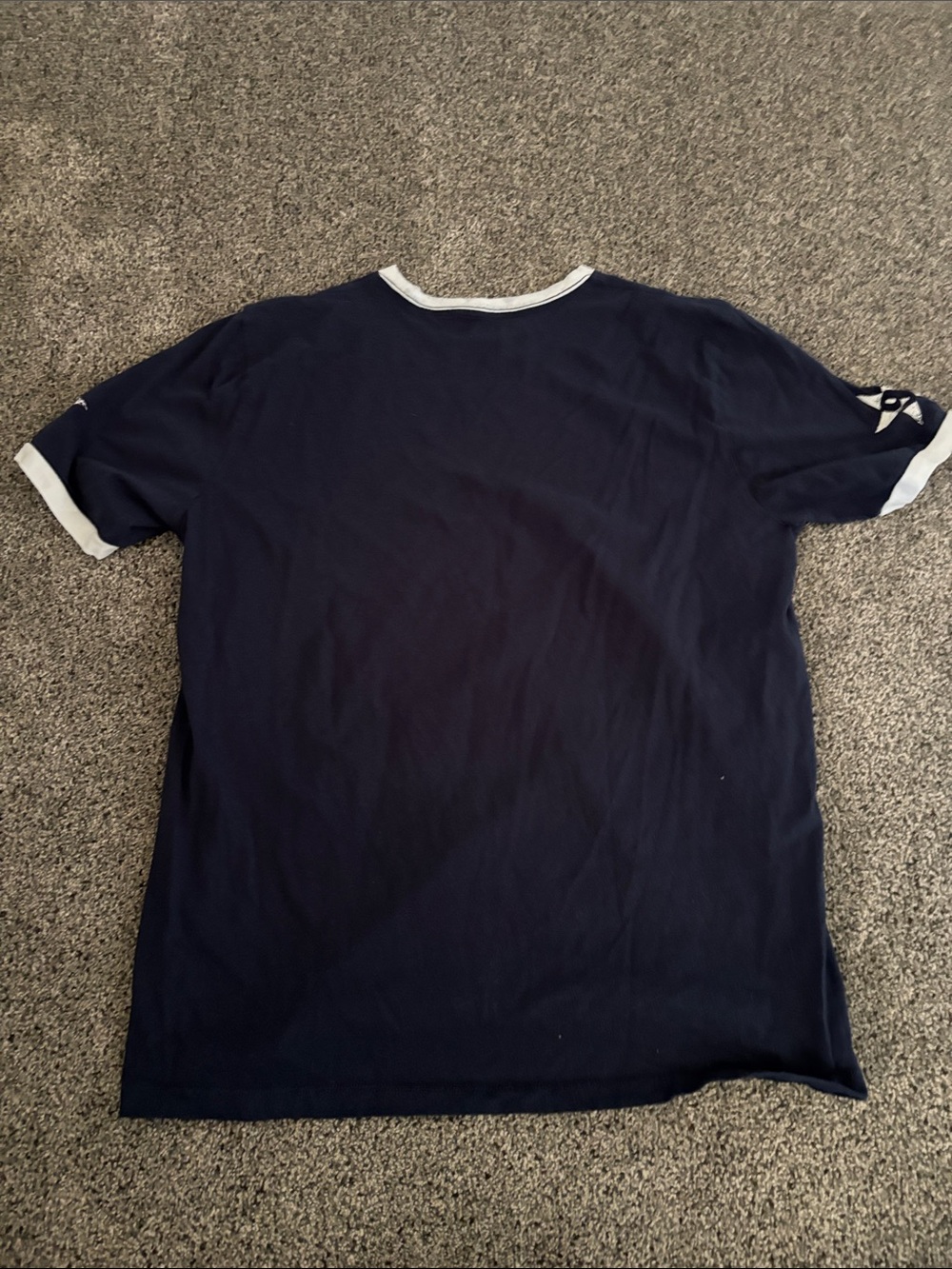 Hurley Navy and White Short Sleeve Ringer Tee with Red Star Detail - Picture 6 of 6